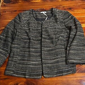 Pleione Brown and Yellow Tweed Jacket